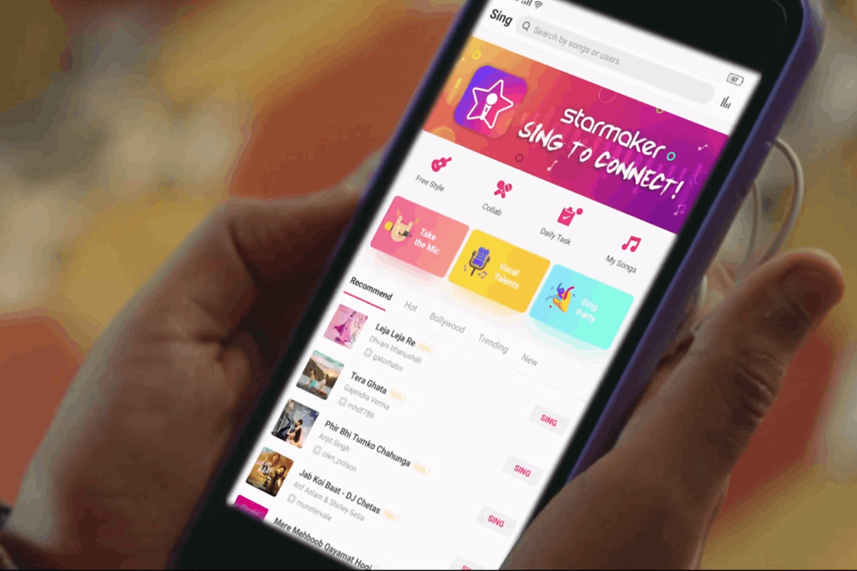 Sing Free Karaoke With The StarMaker App